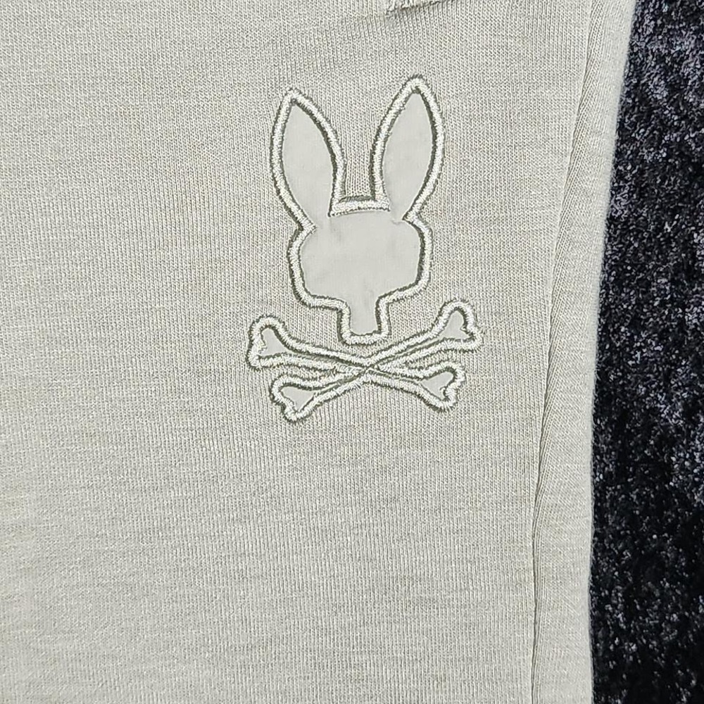 Psycho Bunny Boys Sage Green Embroidered Logo French Terry Shorts Size 7-8 S